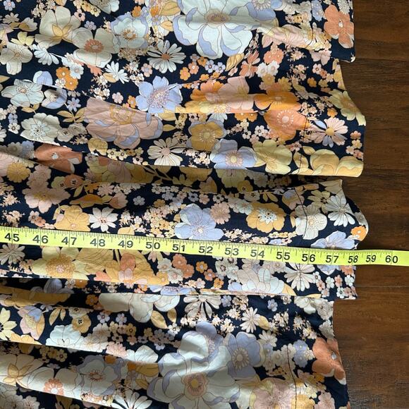 FREE PEOPLE Park Slope Maxi Dress Orange Floral Tiered Swing Boho Fairy - Picture 14 of 14